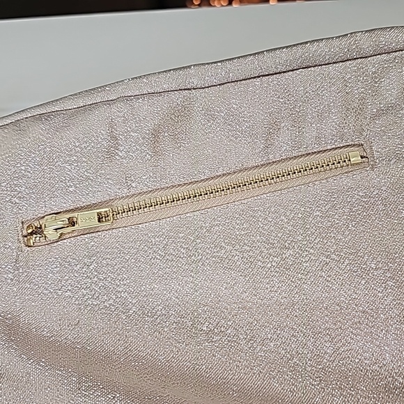 Cynthia Rowley Women's Metallic Cargo Pants in Rose Gold - Picture 2 of 7